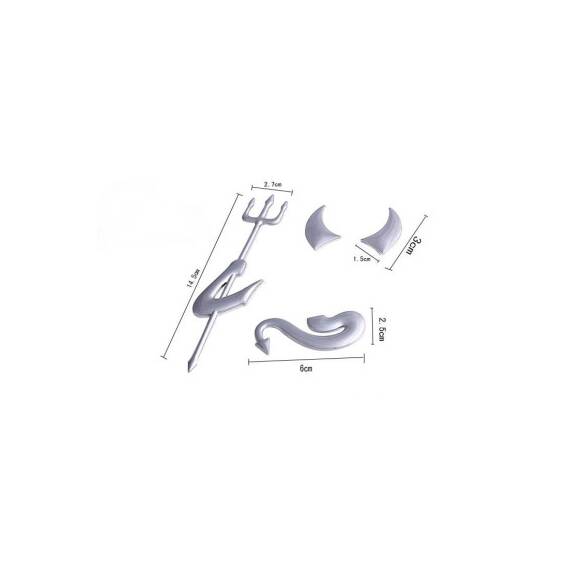 Abtibild Dracusor auto crom relief 3D Cod: DZ-37 - 4- Roveli