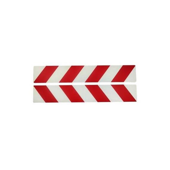 Abtibild reflectorizant  alb-rosu  auto decorativ pentru exterior si interior Cod: QIT01 - - Roveli