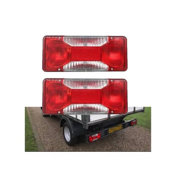 Set lampi stop spate auto compatibile Iveco Daily cu mufa tata 5 pini Cod: 30019B - - Roveli