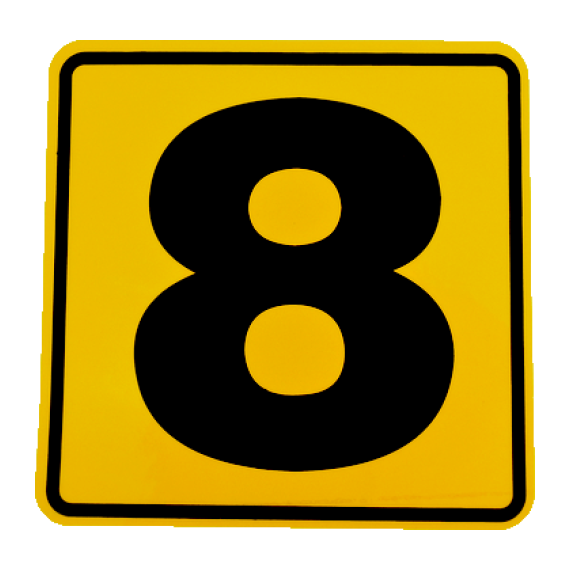 Abtibild numar " 8 " - - Roveli
