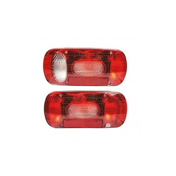 Set 2 lampi stop auto 7 functii E-Mark E11 pentru remorca camion trailer 12V Cod: ST0455 + ST0456 - - Roveli