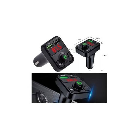 Modulator MP3 auto Bluetooth handsfree USB TF pentru bricheta 12V Cod: X3 Bluetooth - 2- Roveli