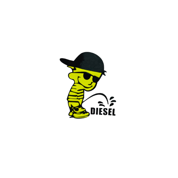 Abtibild Flourescent Boy Diesel auto decorativ pentru exterior si interior Cod: YGT-10 - 2- Roveli
