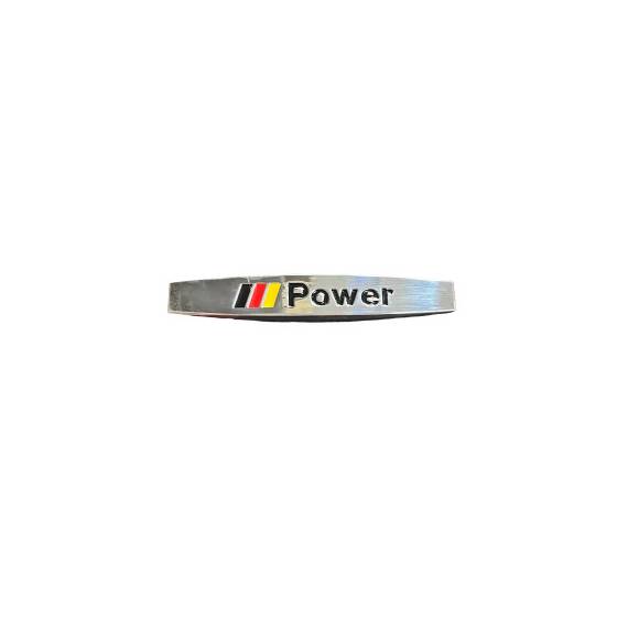 Emblema "POWER" culoare Crom  Cod: YZB-39 - - Roveli
