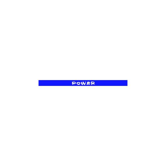 Abtibild parasolar "Power" parbriz sau luneta  diverse culori Cod: DZ-PRS-PW - 3- Roveli