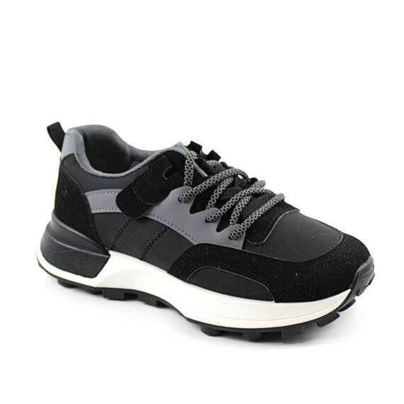 Sneakers dama , practici si usori BBEV-259-BLACK, Culoare (12): Negru, Marime (12): 37 - - Roveli