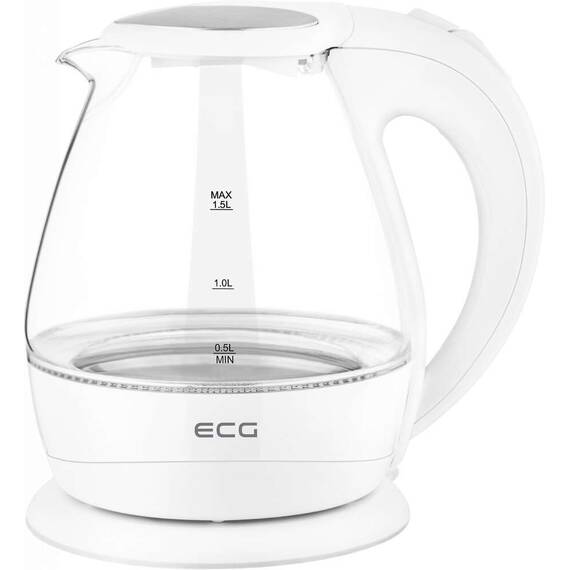 Cana electrica fierbator din sticla ECG RK 1520 , 2200 W, 1.5 L, lumina albastra de fundal - 4- Roveli