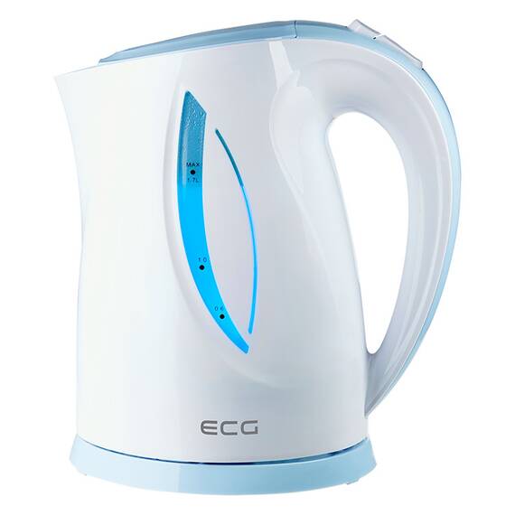 Cana electrica fierbator ECG RK 1758 bleu, 1,7 L, 2000 W, plastic de calitate BPA FREE - 7- Roveli