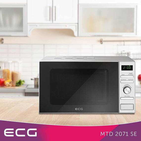 Cuptor cu microunde ECG MTD 2071 SE, 20L, 700W, 6 programe - 2- Roveli
