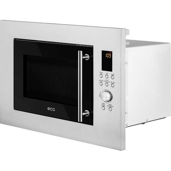 Cuptor cu microunde incorporabil ECG MTD 2390 VGSS, 23 L, Argintiu - - Roveli