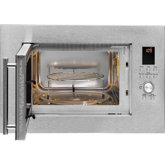 Cuptor cu microunde incorporabil ECG MTD 2390 VGSS, 23 L, Argintiu - 4- Roveli
