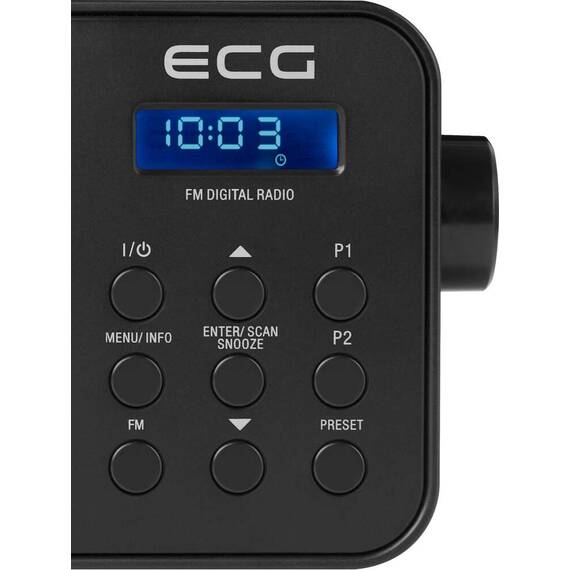 Radio FM ECG R 105, 1.2 W, alarma, memorie 30 de posturi - 9- Roveli