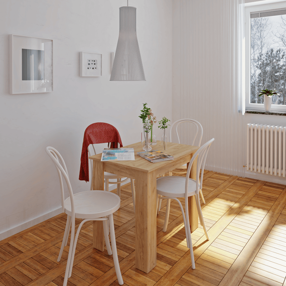 Masa dining, stejar artisan, 86x60 cm, TARINIO - 2- Roveli