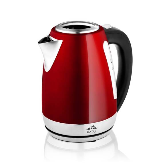 Cana fierbator ETA Ela Digi 9598, 1,7 L, 2100 W, otel inoxidabil, culoare rosie, control temperatura - 4- Roveli
