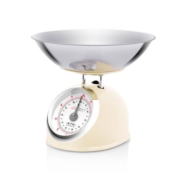 Cantar mecanic de bucatarie ETA Storio 5777 BEJ, 5 kg, precizie 25g, vas 5 L din otel inoxidabil - 5- Roveli