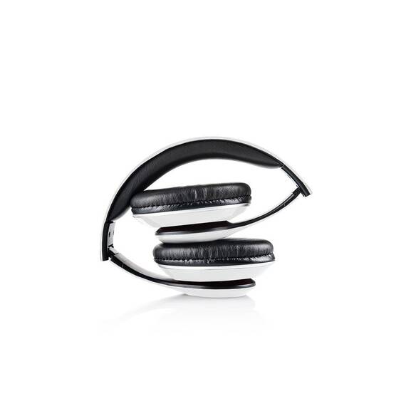 Casti audio fara fir GoGEN HBTM 41WR, Bluetooth, radioFM incorporat, microfon, alb cu rosu - 7- Roveli