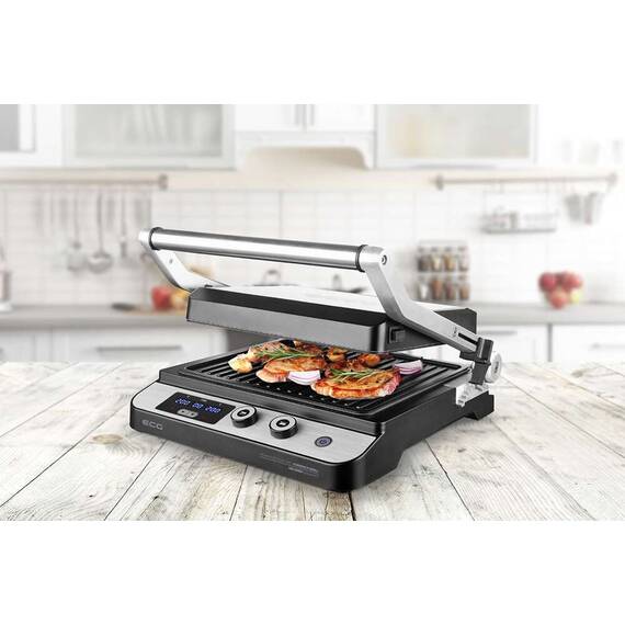 Contact grill ECG KG 1000 Gourmet, 1650–2000 W, 2 termostate independente - 9- Roveli