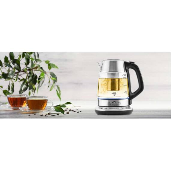 Fierbator electric cu infuzor pentru ceai ETA CRYSTELA PREMIUM 9153, 1.5 L, 2200W, otel inoxidabil si sticla - 3- Roveli