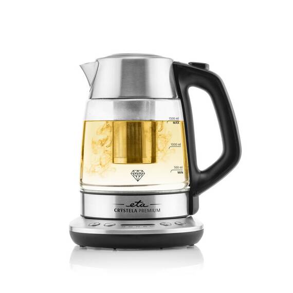 Fierbator electric cu infuzor pentru ceai ETA CRYSTELA PREMIUM 9153, 1.5 L, 2200W, otel inoxidabil si sticla - 6- Roveli