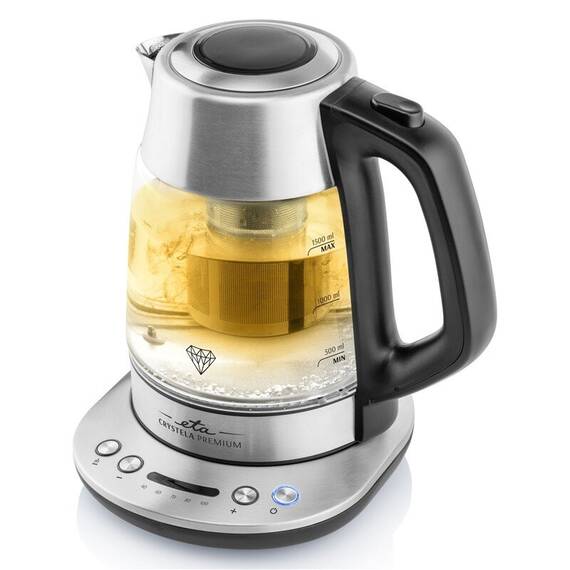 Fierbator electric cu infuzor pentru ceai ETA CRYSTELA PREMIUM 9153, 1.5 L, 2200W, otel inoxidabil si sticla - 10- Roveli