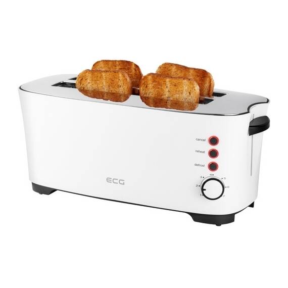 Prajitor de paine ECG ST 13730, 1350 W, 4 felii, 7 niveluri de rumenire - - Roveli