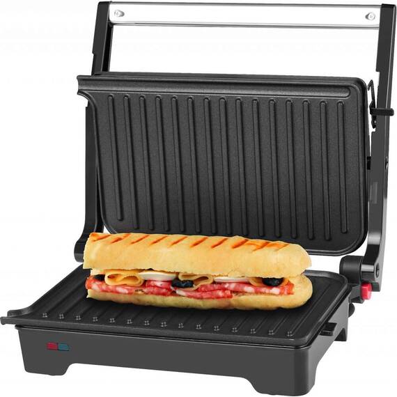Sandwich-maker&grill, ECG S 2070 Panini, 1200 W, placi nonaderente - 8- Roveli
