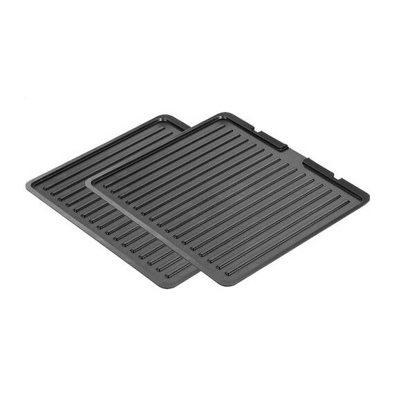 Set doua placi pentru grill electric ECG KG 300 deluxe si ECG KG 1000 Gourmet - - Roveli