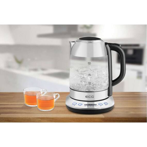 Cana electrica fierbator ECG RK 1781 glass, 1.7 L, 2200 W, 5 setari de temperatura - 12- Roveli