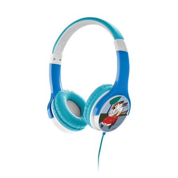 Casti audio pentru baieti GoGEN MAXISLECHYB, volum limitat 90 dB, 8 autocolante - - Roveli