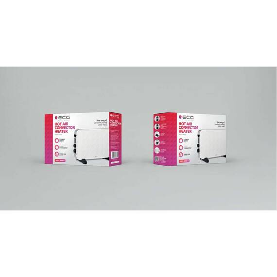Convector electric de podea ECG TK 2070 Alb, 2000W, 2 trepte de putere - 11- Roveli