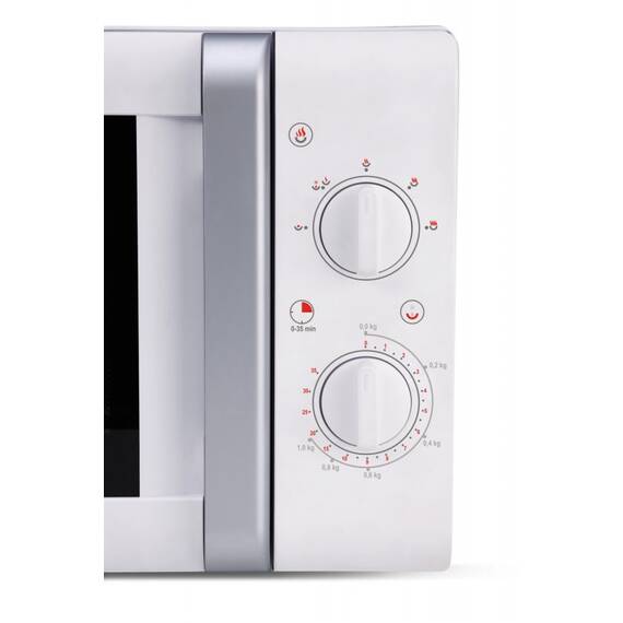 Cuptor cu microunde ETA Klasico 0208 90000 alb, 700 W, 5 niveluri de putere, timer - 3- Roveli