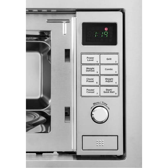 Cuptor cu microunde incorporabil ECG MTD 2081 VGSS, 20 litri, 1200 W, 5 niveluri de putere, 9 programe - 18- Roveli
