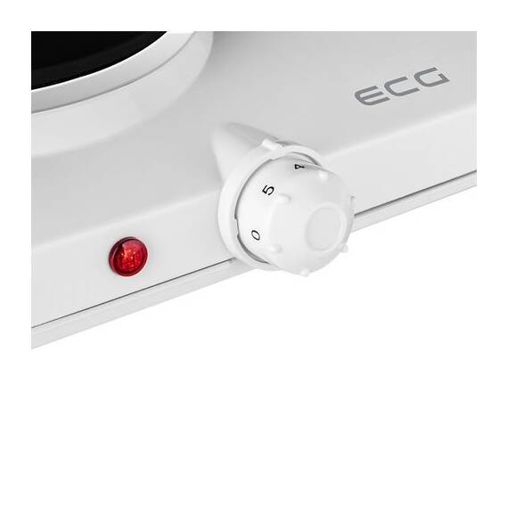 Plita electrica ECG EV 2512, 2 ochiuri de 185 mm si 155 mm, putere de intrare 1500 W + 1000 W, culoare alba - 3- Roveli