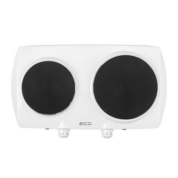 Plita electrica ECG EV 2512, 2 ochiuri de 185 mm si 155 mm, putere de intrare 1500 W + 1000 W, culoare alba - 4- Roveli