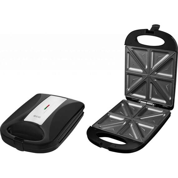 Sandwich maker XXL ECG S 4232 Family Black, 1200 W, 8 sandvisuri triunghiulare simultan - 5- Roveli