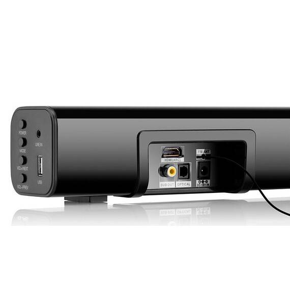 Soundbar GoGEN TAS930, 2.0, 40 W, FM, Bluetooth, HDMI ARC, intrare optica digitala, afisaj LCD - 5- Roveli