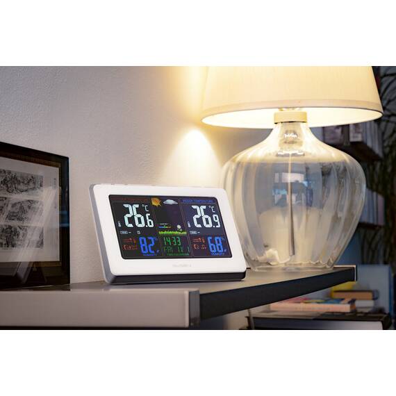 Statie meteo interior-exterior GoGEN ME 3257, senzor extern fara fir, LCD color - 2- Roveli