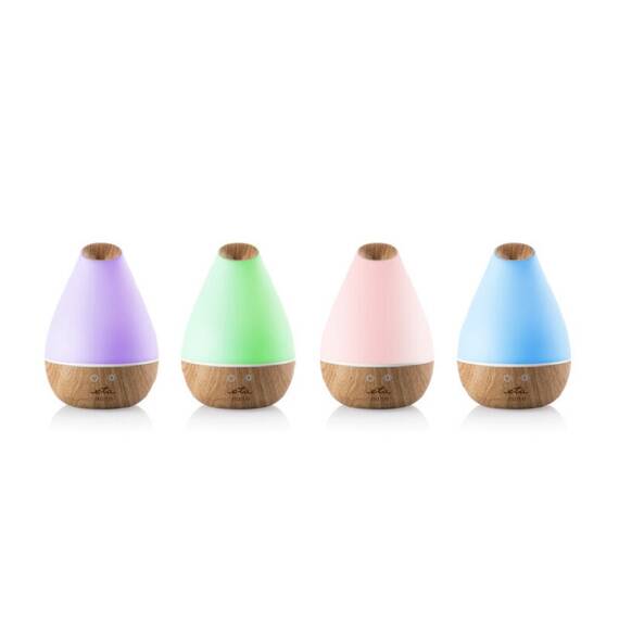 Umidificator cu ultrasunete si difuzor aromaterapie ETA Aura 7634, 1.3 L, iluminare colora, acoperire 30 mp - 4- Roveli