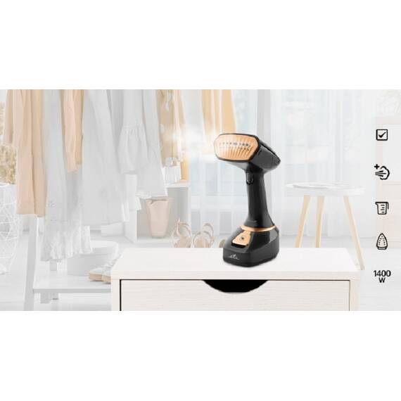 Aparat de calcat vertical cu aburi ETA Stephany 3270 90000, 1400 W, 320 ml, 25 g / min - 11- Roveli