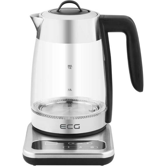 Fierbator electric cu infuzor pentru ceai ECG RK 1891 INFUSO, 1,8 L, 2200W, otel inoxidabil si sticla - 2- Roveli