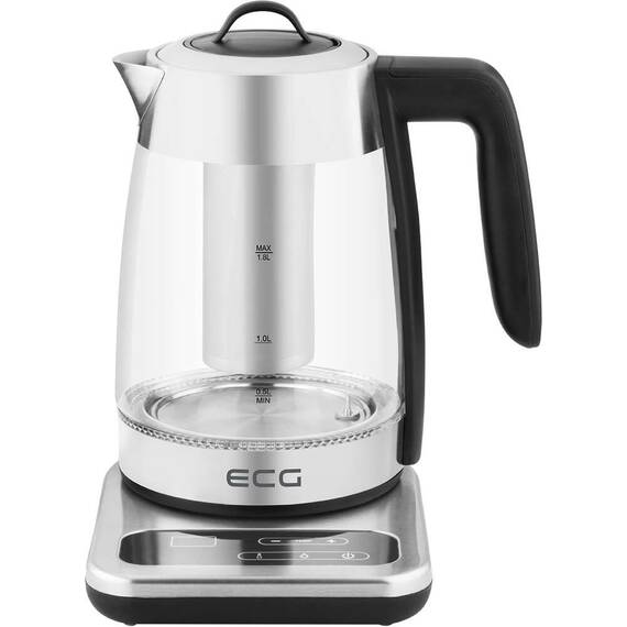 Fierbator electric cu infuzor pentru ceai ECG RK 1891 INFUSO, 1,8 L, 2200W, otel inoxidabil si sticla - 3- Roveli