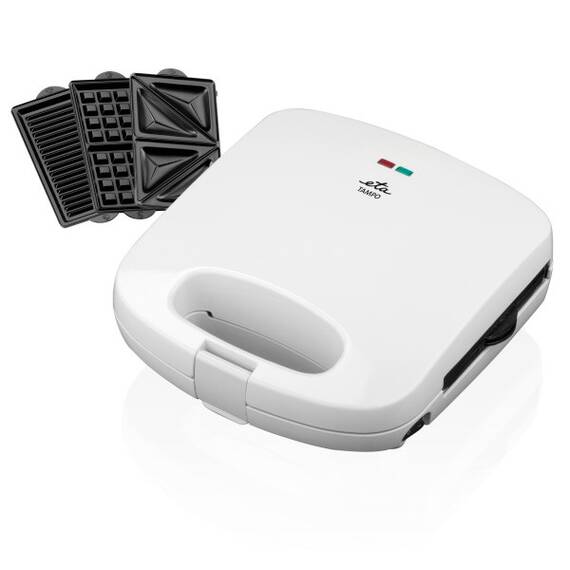 Sandwich maker 3 in 1 ETA Tampo 4156, 700 W, 3 tipuri de placi detasabile, deschidere pana la 180° - - Roveli