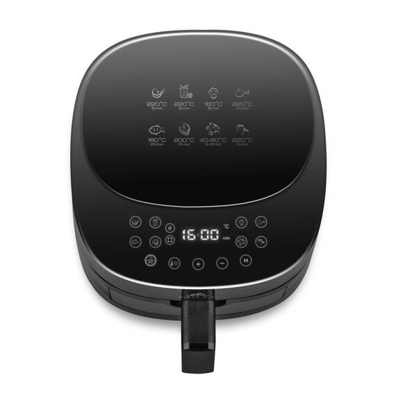 Friteuza cu aer cald ETA Vista Digi 1168 90000, 1300W, 4.3 litri, 8 programe, 40-220 °C, negru - 2- Roveli