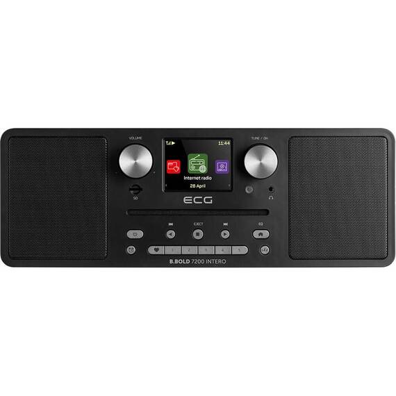 Internet radio ECG B.BOLD 7200 Intero Black, FM + DAB, stereo 2 × 10 W, CD audio si MP3, Bluetooth, USB, carcasa lemn, negru - 11- Roveli
