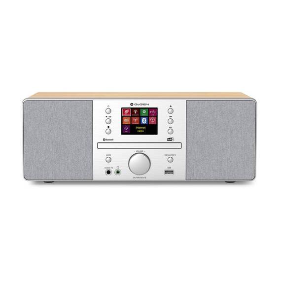 Internet radio GoGEN IR 267 BTDAB, 2x10W, DAB+/FM, CD, LCD, Bluetooth, Spotify Connect, argintiu/maro - 3- Roveli