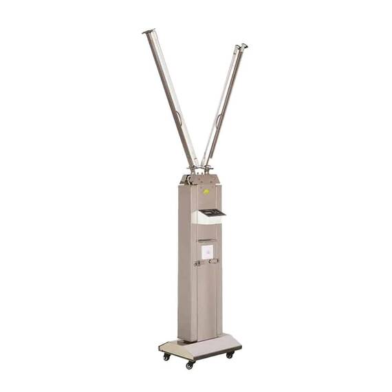 Lampa bactericida UV profesionala & mobila, 60m2, INOX, senzor de miscare, FY30FSI / 120W - - Roveli