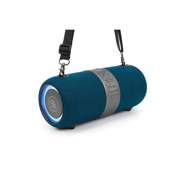 Boxa portabila cu radio FM, GoGEN FUNBEE BS 420BL, 30 W, 3.7 V/4500 mAh, Bluetooth, USB, TWS, intrare AUX, IPX 6, albastru - 2- Roveli