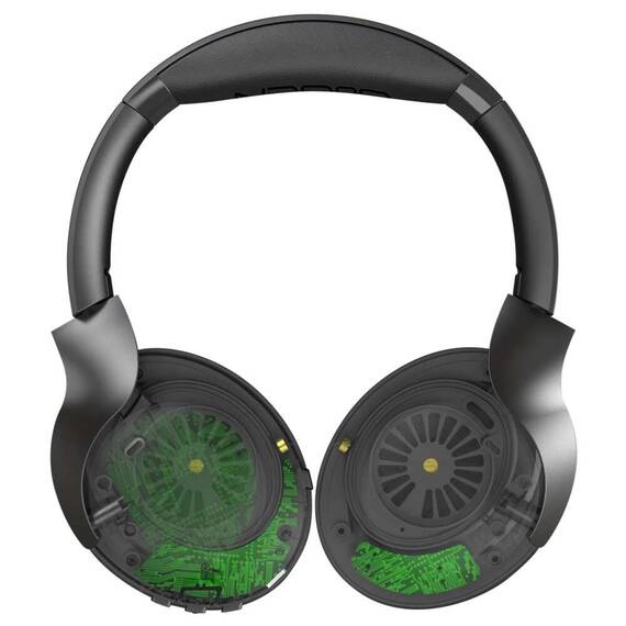 Casti audio fara fir GoGEN HBTM 93B, Over the Ear, Bluetooth 5.3, functie anulare zgomot ambiental, microfon, negru - 3- Roveli