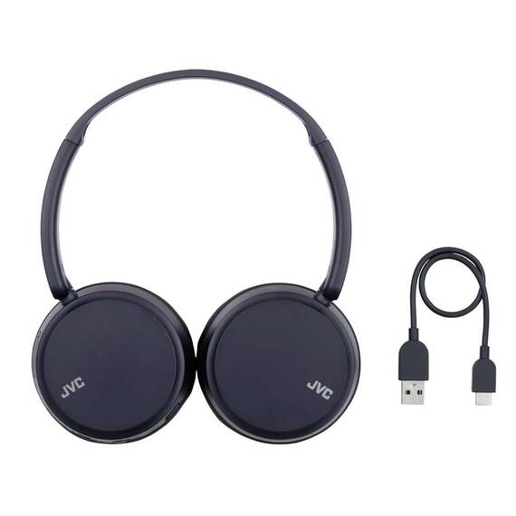 Casti audio On-Ear JVC HA-S36W-A-U, Bluetooth, Autonomie 35h, microfon, Albastru - 5- Roveli