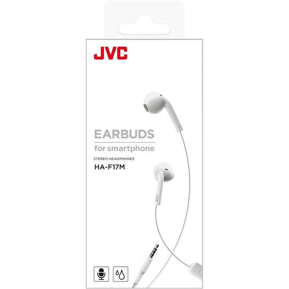 Casti JVC HA-F17M-W-U, Cu fir, In-Ear, Microfon, IPX2, alb - 4- Roveli